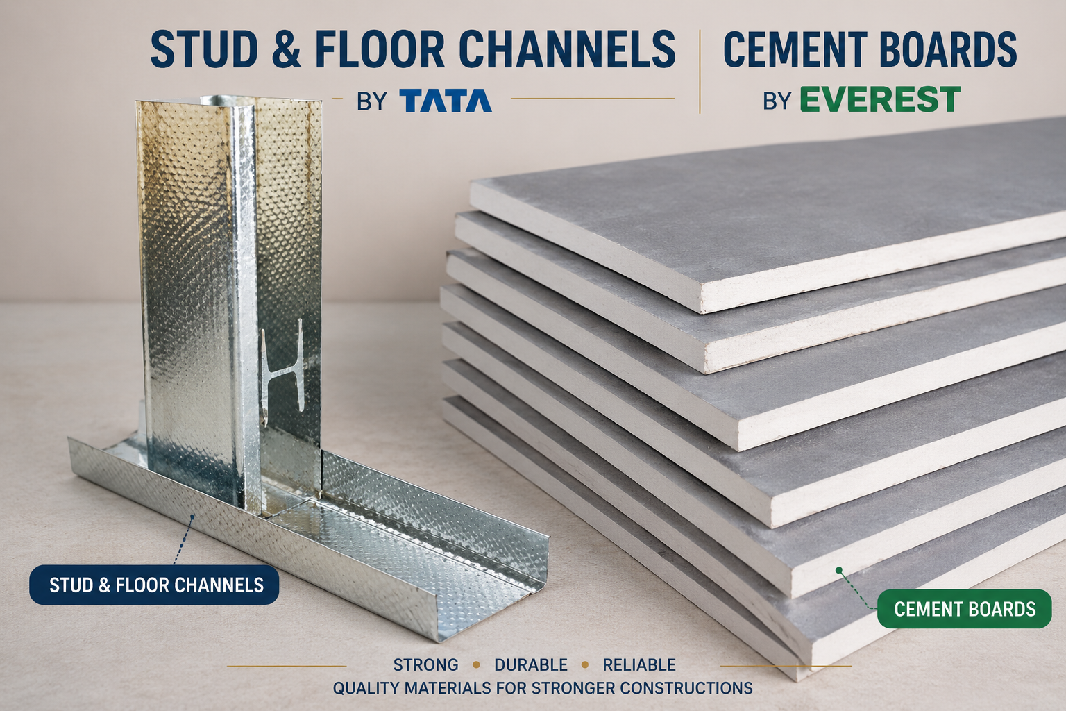 CEMENT BOARDS & DRYWALL PARTITION SYSTEMS