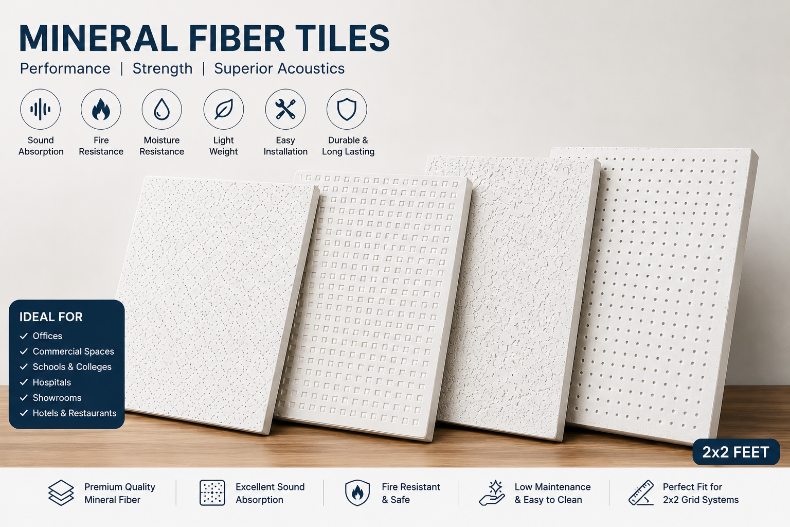 MINERAL FIBRE TILES